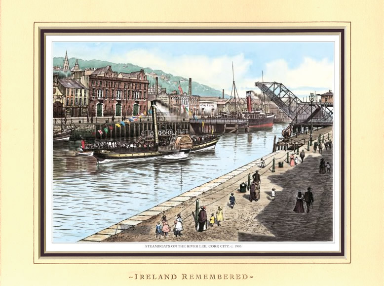 Steamboats on the River Lee, Cork City, c. 1905