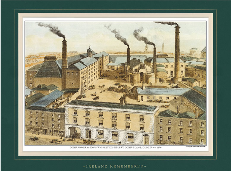 John Power & Son's Whiskey Distillery, St. Johns Lane, Dublin - c 1878